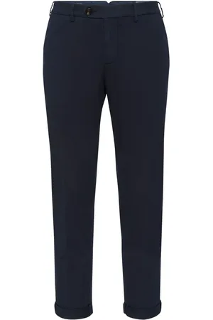 Brunello Cucinelli Bukser, Herre, Blå, S, Uld, Blåfarvede bukser for et stilfuldt look