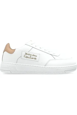 VERSACE Sko, Dame, Hvid, 38 EU, Uld, Sneakers med logo