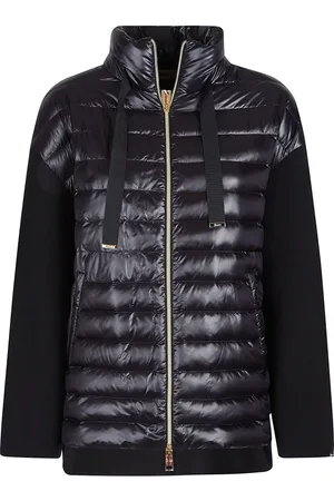 HERNO Jakke, Dame, Sort, 2XS, Uld, Stilfuld Lang Vinterjakke
