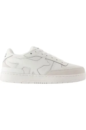 Maison Kitsuné Sko, Dame, Hvid, 39 EU, Læder, Hvide Læder Sneakers - Chiru