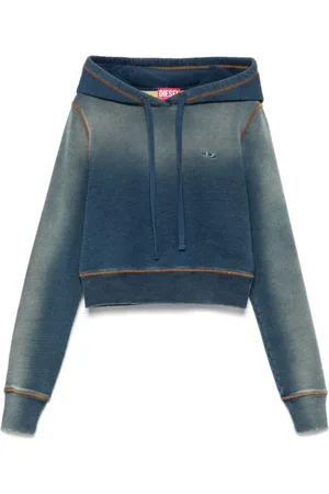 Diesel Sweathshirts & Hoodies, Dame, Blå, S, Bomuld, Lyseblå Sweater