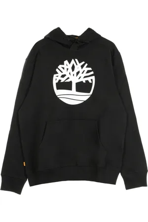 Timberland Sweathshirts & Hoodies, Herre, Sort, M, Bomuld, Core Logo Hættetrøje