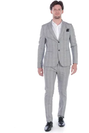 D.A. Daniele Alessandrini Jakkesæt, Herre, Flerfarvet, 2XL, Bomuld, Elegant Suit Jacket Evora