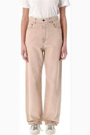 Golden Goose Jeans, Dame, Lyserød, W27, Bomuld, Rosa Kim Jeans med Unik Farveeffekt
