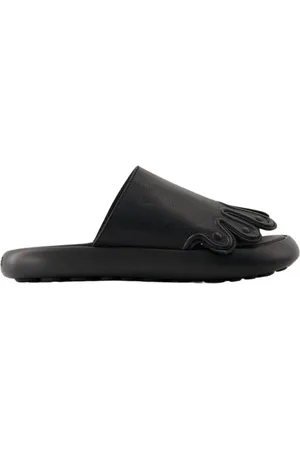 Camper Sko, Dame, Sort, 41 EU, Læder, Sort læder slip-on sandaler