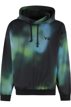 Y-3 Sweathshirts & Hoodies, Herre, Flerfarvet, S, Bomuld, Multifarvet hættetrøje med snørehætte
