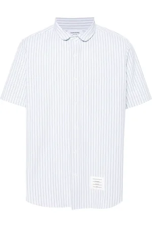 Thom Browne Skjorte, Herre, Flerfarvet, S, Bomuld, Casual Kortærmet Skjorte