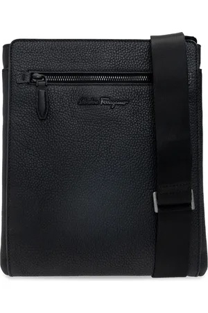 Salvatore Ferragamo Taske, Herre, Sort, ONE SIZE, Uld, Firenze Skuldertaske