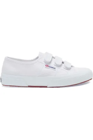 Superga Sko, Herre, Hvid, 44 EU, Hvide Sneakers med Stropper