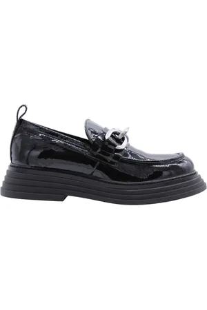 Laura Bellariva Sko, Dame, Sort, 37 EU, Læder, Karajan Loafers