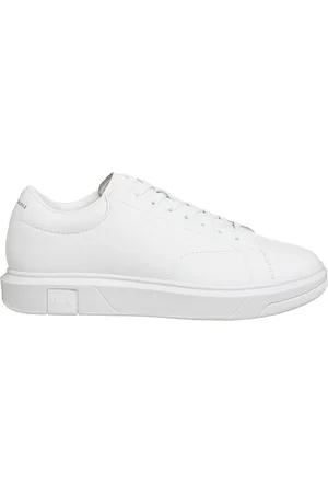 Armani Exchange Sko, Herre, Hvid, 39 EU, Læder, Enkle Snøresneakers