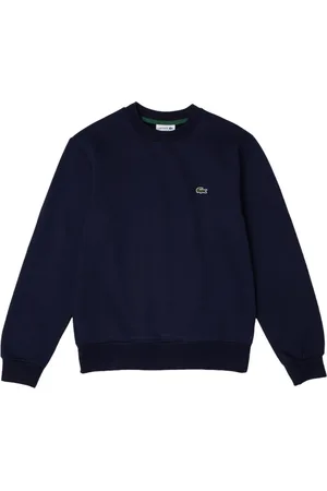 Lacoste Sweathshirts & Hoodies, Herre, Blå, 2XL, Bomuld, Blå Casual Sweater