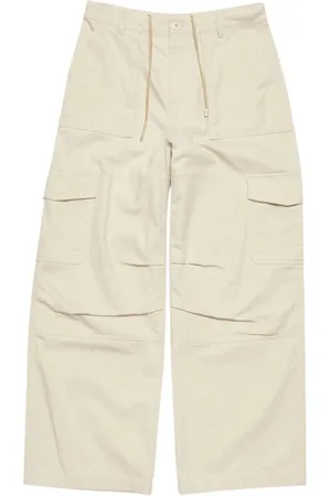 Acne Studios Bukser, Herre, Hvid, L, Bomuld, Elfenbenshvide Bukser