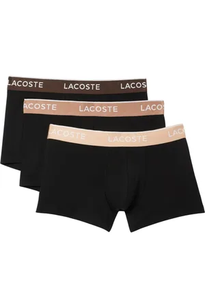 Lacoste Undertøj, Herre, Sort, 2XL, Bomuld, 3-pak Navy Blue Boxer Briefs