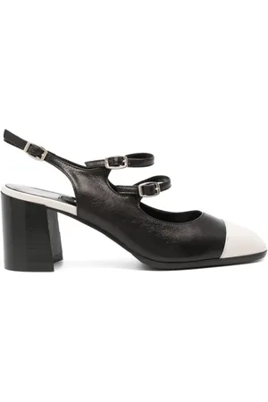 Carel Sko, Dame, Sort, 38 1/2 EU, Læder, Papaya Læder Slingback Mary Janes