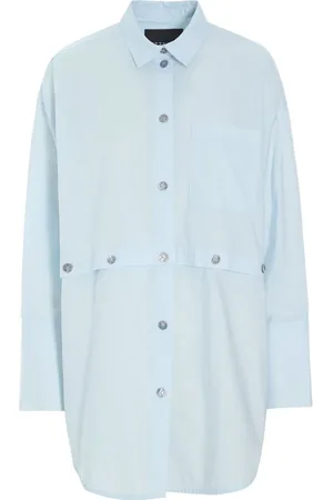 Bitte Kai Rand Bluser & Skjorter, Dame, Blå, S, Bomuld, Oversized Bomuldsskjorte