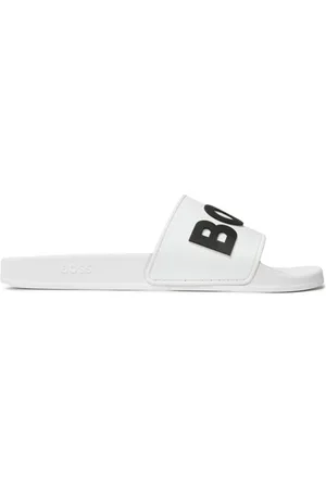 HUGO BOSS Sko, Herre, Hvid, 44 EU, Kirk Slid Sandaler