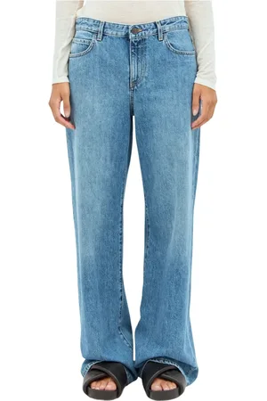 The Row Jeans, Dame, Blå, W27, Bomuld, Wide-leg Jeans