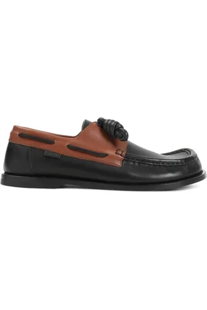 Loewe Sko, Herre, Sort, 42 EU, Læder, Sofistikerede nude læder loafers