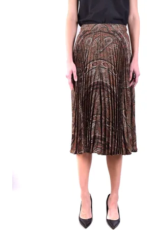 Céline Nederdel, Dame, Brun, S, Uld, Midi Nederdel