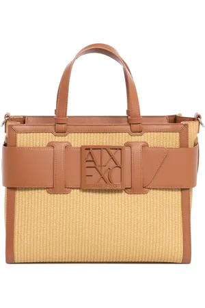 Armani Exchange Taske, Dame, , ONE SIZE, Polyester, Multifarvet Håndtaske med Justerbar Aftagelig Rem