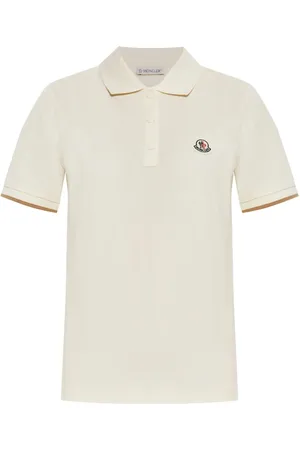 Moncler Top, Dame, , M, Bomuld, Natural Polo Shirt