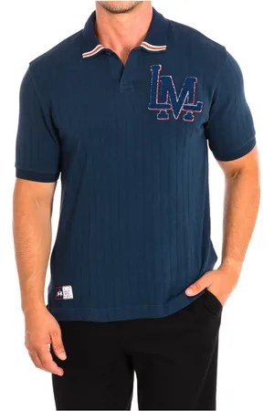 La Martina Top, Herre, Blå, L, Bomuld, Short Sleeve Polo