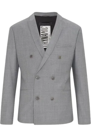 Drykorn Jakke, Dame, Grå, L, Uld, Stilfuld Blazer