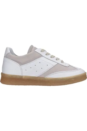 Maison Margiela Sko, Dame, Hvid, 38 1/2 EU, Læder, Sneakers MultiColour