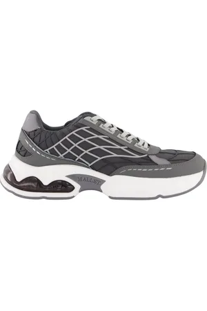 Mallet Sko, Herre, Grå, 44 EU, Læder, Neptune Mørkegrå Sneakers