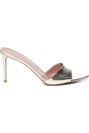 Giuliano Galiano Sko, Dame, Gul, 38 EU, Læder, Platinum Metallic Læder Sandaler
