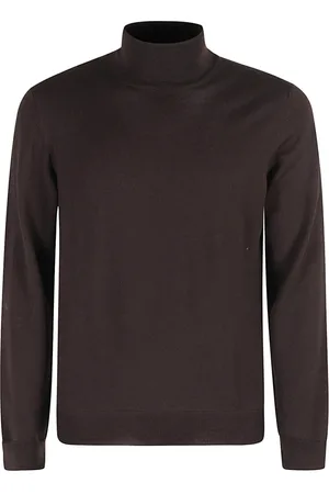 TAGLIATORE Strik, Herre, Brun, 2XL, Uld, Merinould Sweater