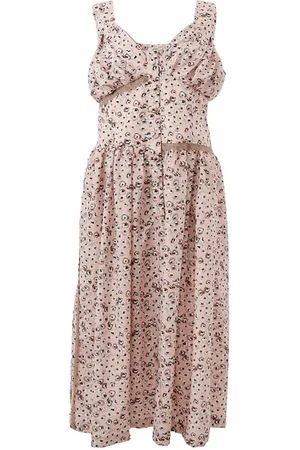 LARDINI Kjole, Dame, Flerfarvet, XS, Elegant Pink Acetat Kjole