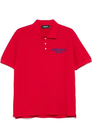 Dsquared2 Top, Herre, Rød, M, Bomuld, Polo Shirt
