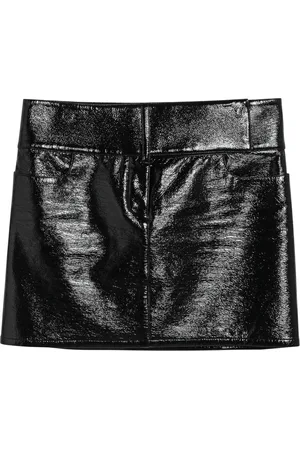 Courrèges Nederdel, Dame, Sort, XS, Bomuld, Gonna Mini Skirt
