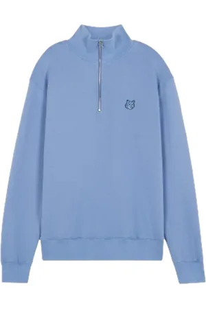 Maison Kitsuné Sweathshirts & Hoodies, Herre, Blå, L, E24 Sweat Kits til aktiv livsstil