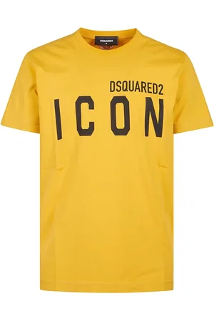 Dsquared2 Top, Herre, Gul, S, Cool Fit Iconisk T-shirt