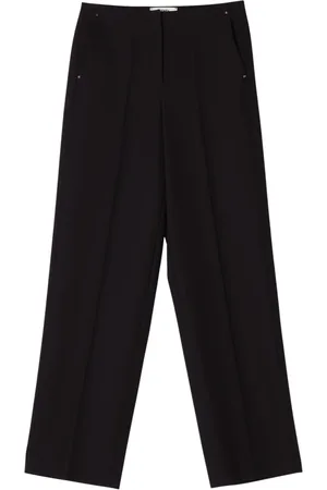 Fendi Bukser, Dame, Sort, S, Uld, Wide Bukser