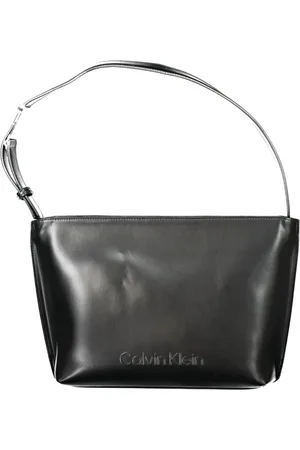 Calvin Klein Taske, Dame, Sort, ONE SIZE, Uld, Dame Skuldertaske med Lynlås