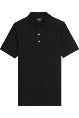 Lyle & Scott Top, Herre, Sort, 2XL, Bomuld, Superfin Poloskjorte