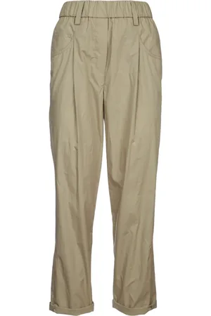 Brunello Cucinelli Bukser, Dame, , XS, Uld, Stilfulde Bukser til et Moderne Look