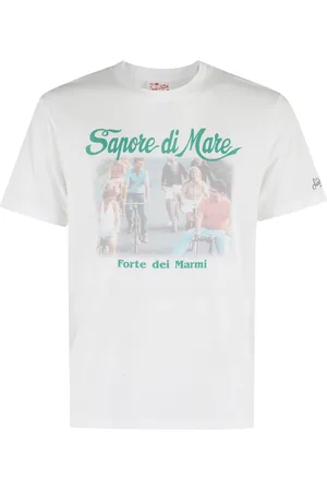 MC2 SAINT BARTH Top, Herre, Hvid, L, Bomuld, Klassisk Bomuld T-Shirt Hvid Kortærmet