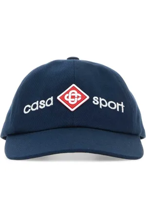 Casablanca Tilbehør, unisex, Blå, ONE SIZE, Bomuld, Navyblå Baseball Cap i Bomuld