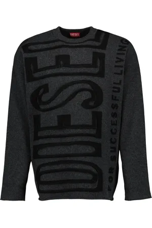Diesel Strik, Herre, Grå, S, Uld, K-Floyd Uld Sweater