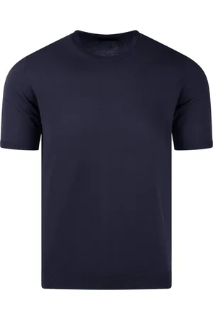 Roberto Collina Top, Herre, Blå, L, Bomuld, Bomuld Jersey Crew Neck Sweater