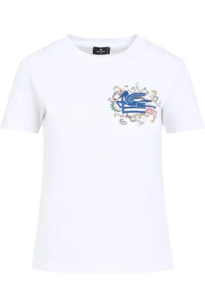 Etro Top, Dame, Hvid, M, Bomuld, Hvid T-shirt