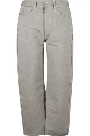 Maison Margiela Jeans, Herre, Grå, W32, Bomuld, 5 Pocket Straight Jeans