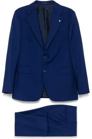 TAGLIATORE Jakkesæt, Herre, Blå, XL, Uld, Single Breasted Suit