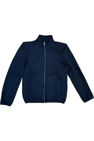 Colmar Strik, Herre, Blå, 2XL, Uld, Cardigan