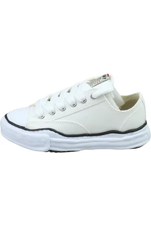 MIHARA YASUHIRO Sko, unisex, Hvid, 41 EU, Hvide Lærred Lave Top Sneakers